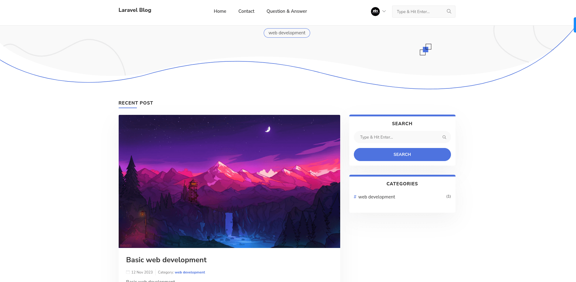 Laravel Blog Application
