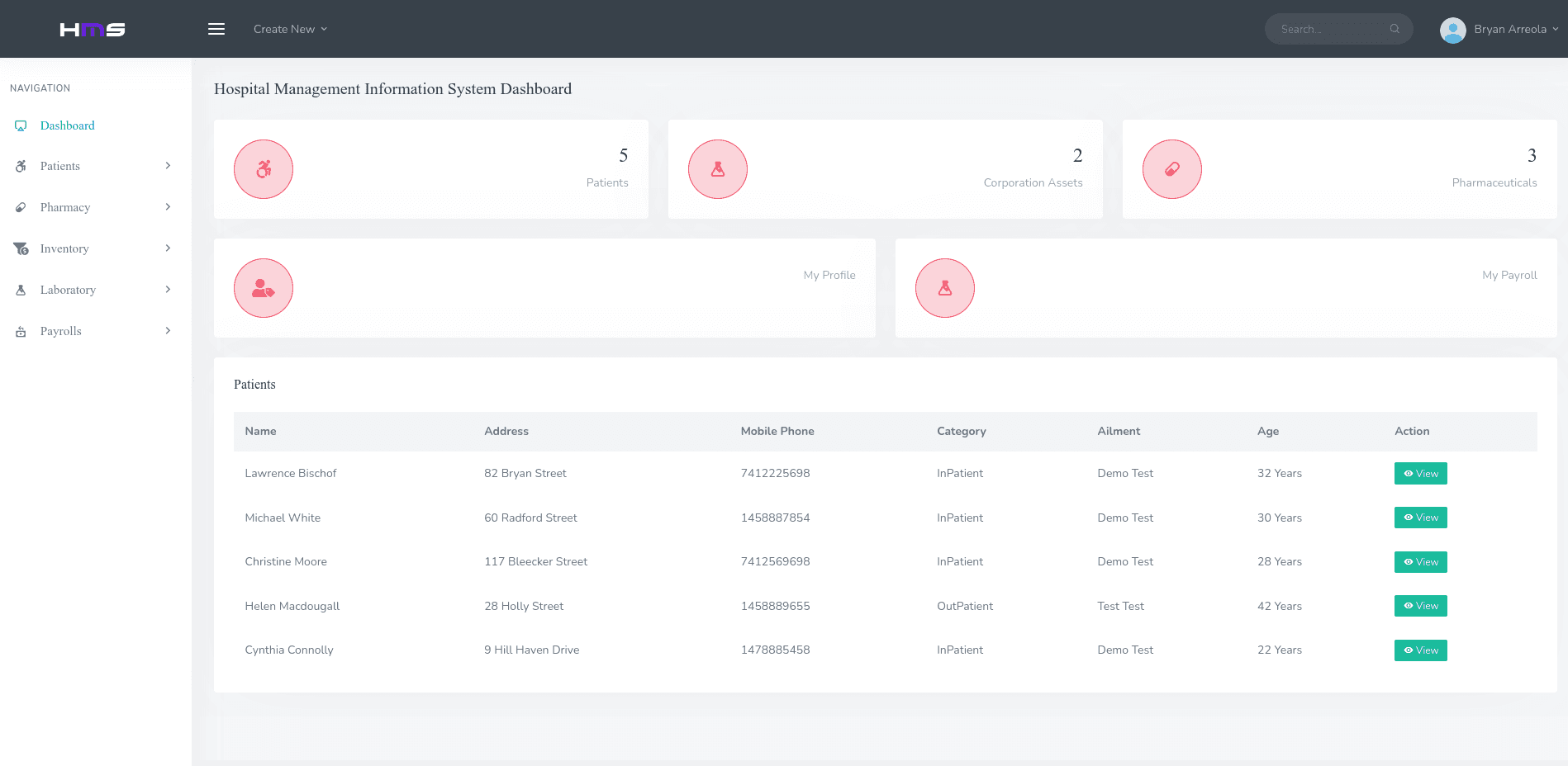 Hospital Management system in PHP