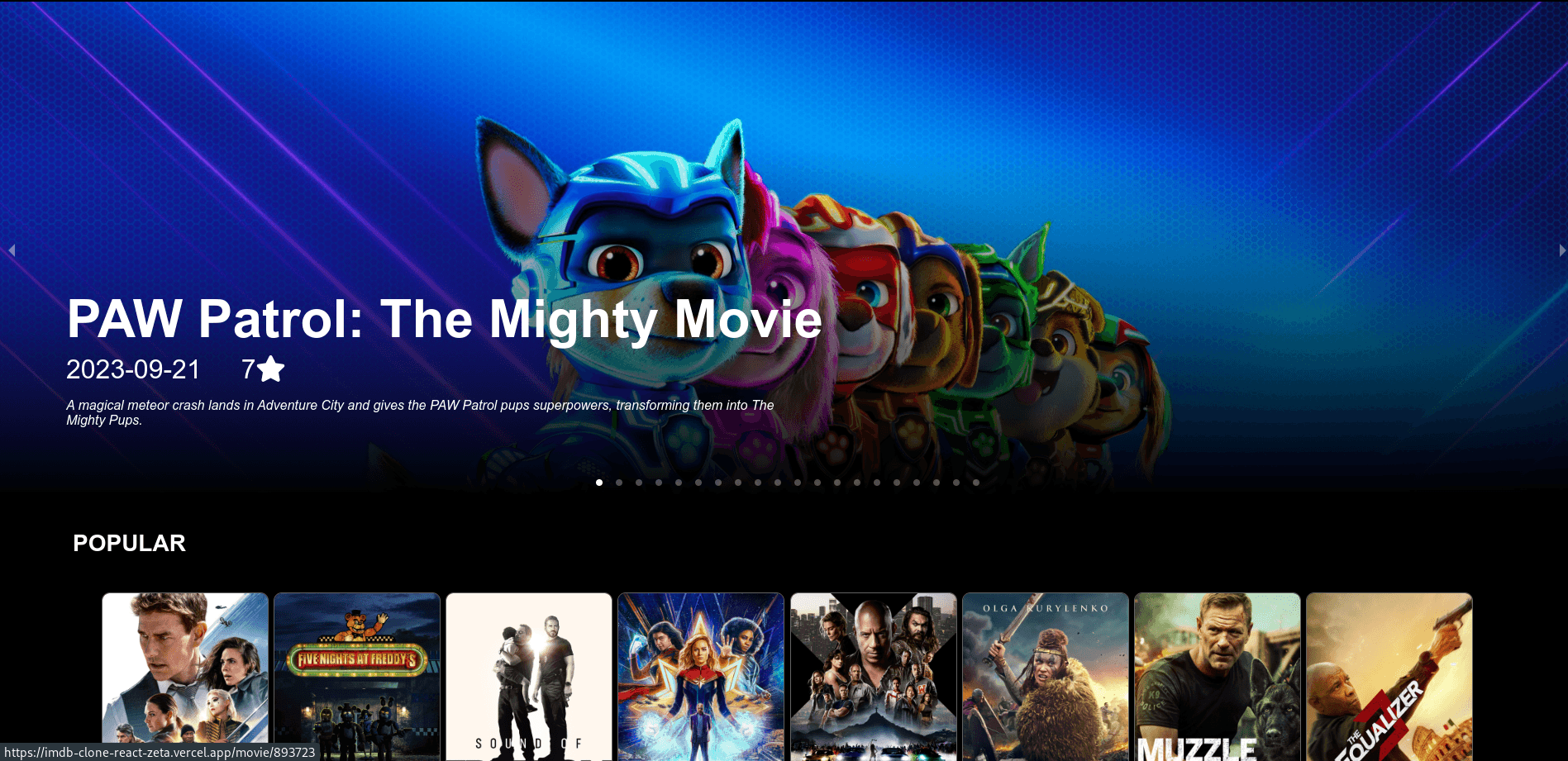 IMDB Clone (Student Project)