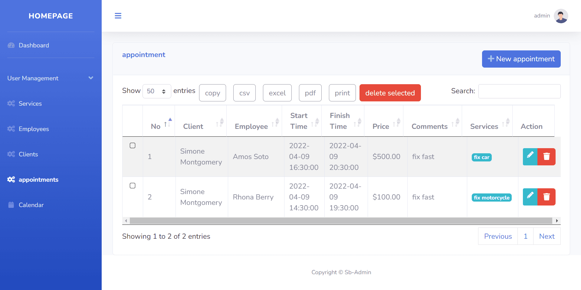 Laravel Appoinment System