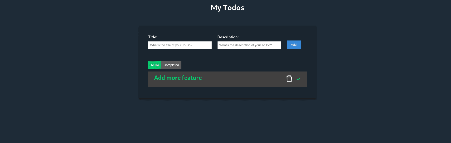 Full Dynamic Todo App